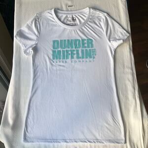 The Office Women’s Short Sleeve Size M, White, Dunder Mifflin Inc Paper Company